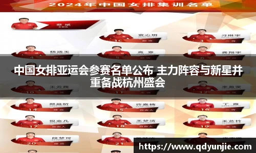 中国女排亚运会参赛名单公布 主力阵容与新星并重备战杭州盛会