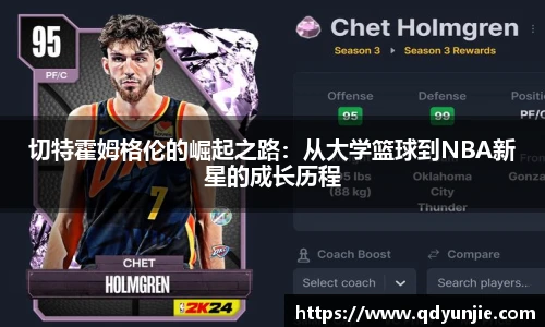 切特霍姆格伦的崛起之路：从大学篮球到NBA新星的成长历程